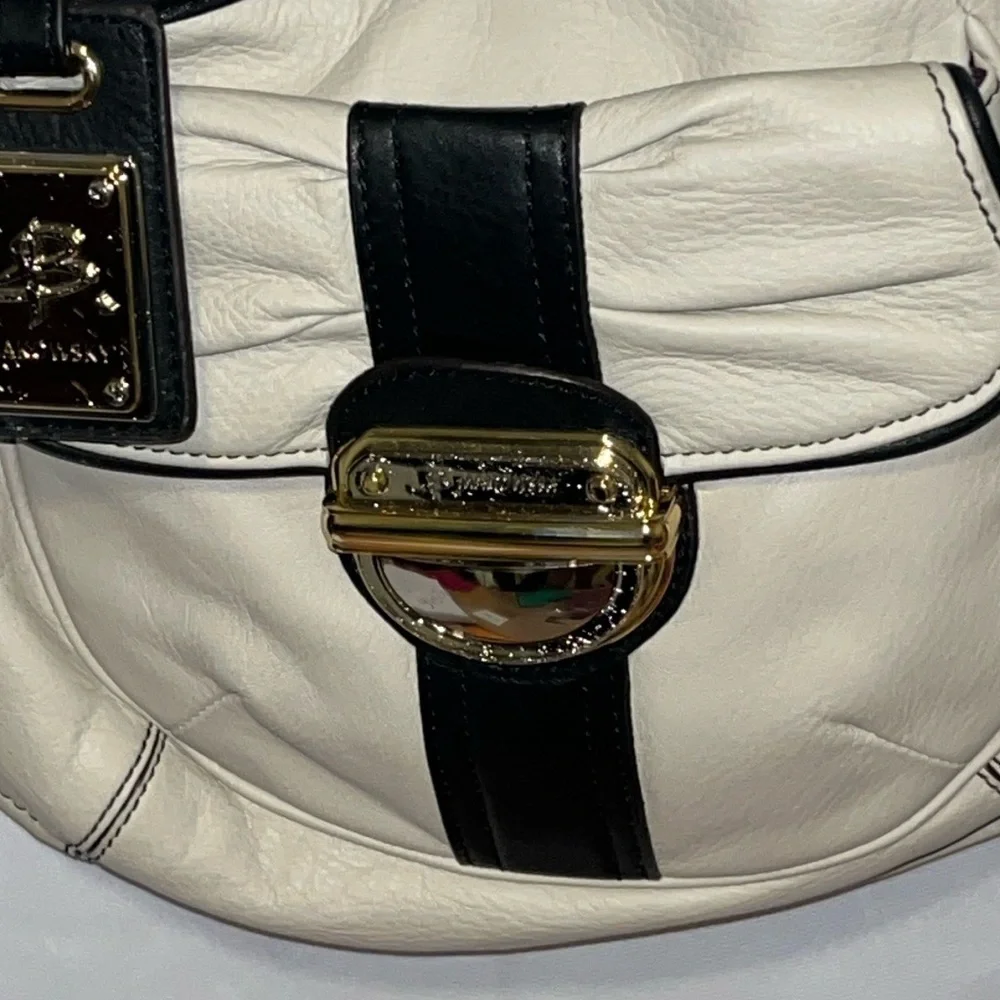 B. Makowsky, Black and Cream Crossbody, New with Tags